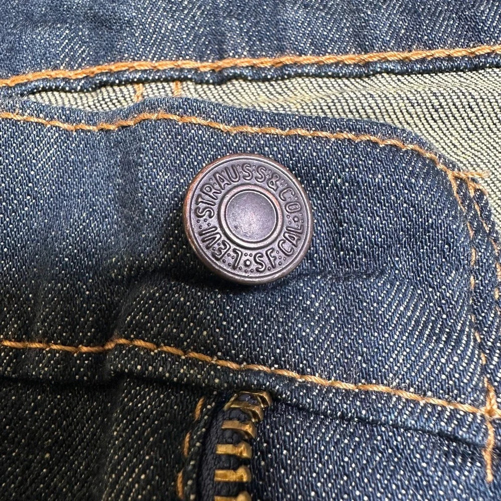 Levis 511 Slim Fit Jeans Mens 34x29 Dark Wash Indigo Denim Stretch 04511-1907